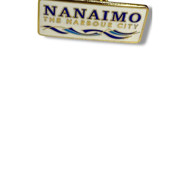 Vintage Nanaimo Canada BC The Harbour City Lapel Pin 1.2" - Picture 2 of 4
